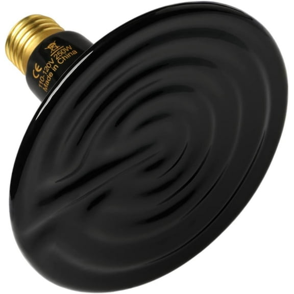 Simple Deluxe 250W Reptile Heat Lamp Bulb No Light Ceramic Heat Emitter Brooder Coop Heater