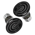thumbnail image 1 of Simple Deluxe 25W Mini Ceramic Heat Emitter Reptile Heat Lamp Bulb No Light Emitting Brooder Coop Heater for Amphibian Pet & Incubating Chicken, 2-Pack, 1 of 7