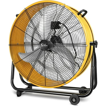 24 Inch High-Velocity Industrial Metal Drum Fan, 3 Speed Heavy Duty ...