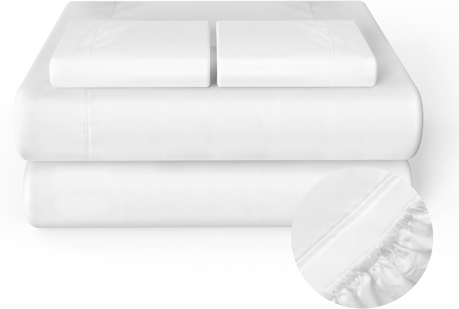 Simple Deluxe 4 Piece Queen Size Sheet Set, Hotel Luxury Bed Sheets, Wrinkle Free Deep Pockets