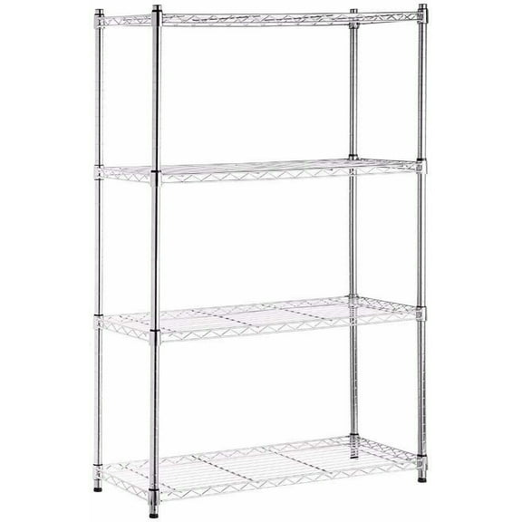 Simple Deluxe 4-Tier Shelving Unit, 35"D x 18"W x 61"H