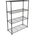 thumbnail image 1 of Simple Deluxe 4 Tier Shelving Unit Metal Large Storage Shelves Heavy Duty Height Utility Layer Shelf Rack ,Black, 1 of 6