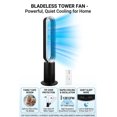 thumbnail image 1 of Simple Deluxe 41-Inch Bladeless Tower Fan with Remote Control, 10 Speeds, 80° Oscillation, 1-9 Hour Timer, Quiet 45dB Sleep Mode, Tip-Over Protection, Standing Floor Fan for Bedroom Living Room, 1 of 7