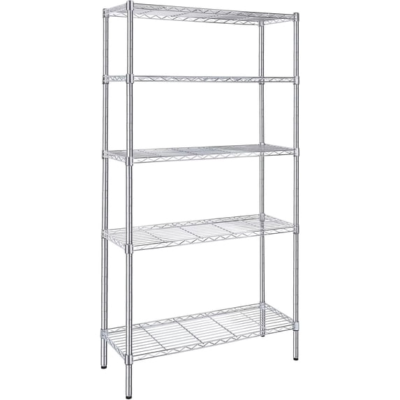 Simple Deluxe, 5-Tier Heavy Duty Wire Shelving Rack, 1250lb Capacity ...