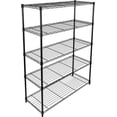 thumbnail image 1 of Simple Deluxe 5-Tier Storage Shelf Unit Metal Wire Shelving Rack, 29" D x 14"W x 61" H, 1 of 6