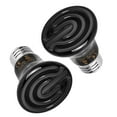 thumbnail image 1 of Simple Deluxe 50W 2 Pack Mini Ceramic Heat Emitter, Non-Light Emitting Brooder Coop Heater for Amphibian Pets & Incubating Chickens, Black, 1 of 7