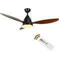 thumbnail image 1 of Simple Deluxe 52-inch Ceiling Fan with LED Light and Remote Control，3-Speed Settings, Noiseless Motor for Home & Office, 1 of 7