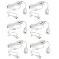 thumbnail image 1 of Simple Deluxe 15 feet 360W Extension Hanging Lantern Pendant Light Lamp Cord Cable E26 Socket on/off Switch (No Bulb Included), 6 pack, White, 1 of 7