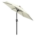 thumbnail image 1 of Simple Deluxe 7.5ft Patio Umbrella Outdoor Table Market Yard Umbrella with Push Button Tilt and Crank Lift, 6 Heavy-Duty Ribs for Patio, Garden and Deck Use, Beige, 1 of 7