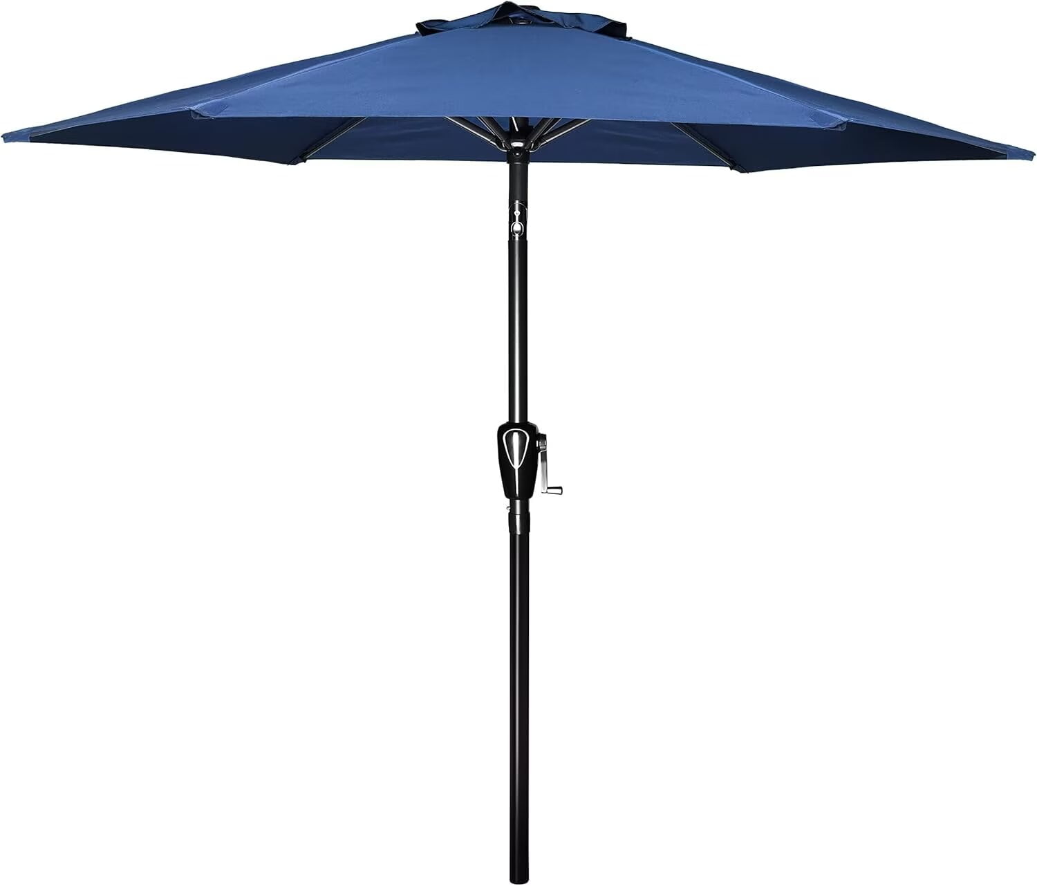 blue patio umbrella walmart Simple Deluxe 7.5ft Patio Umbrella Outdoor Table Market Yard Umbrella with  Push Button Tilt and Crank Lift, 6 Heavy-Duty Ribs for Patio, Garden and
