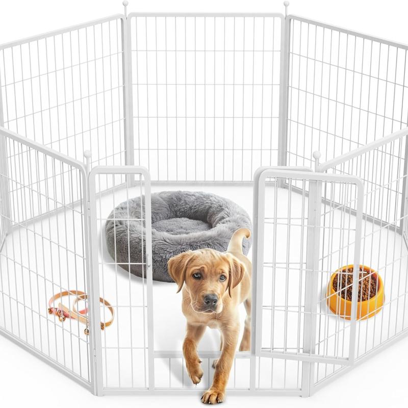 Simple Deluxe 8 Panel Dog Playpen Indoor Outdoor Portable Foldable ...