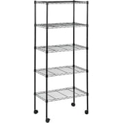 Simple Deluxe Black 5-Tier Storage Shelving Unit