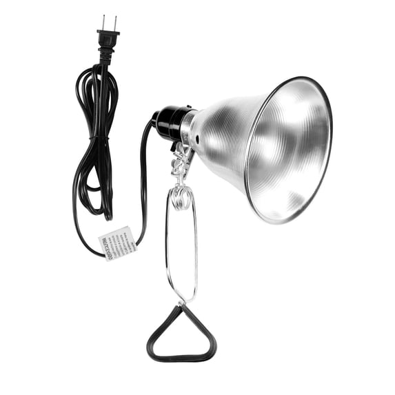 Simple Deluxe Clamp Lamp Light Socket with 5.5 Inch Aluminum Reflector(No Bulb Included), for Max 60 Watt Lamp with 18/2-Gauge 6 Feet Cord, 1-Pack