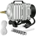 thumbnail image 1 of Simple Deluxe Commercial 6 Outlet Air Pump with Airline Tubing, 25 Feet, Silver, 1 of 7