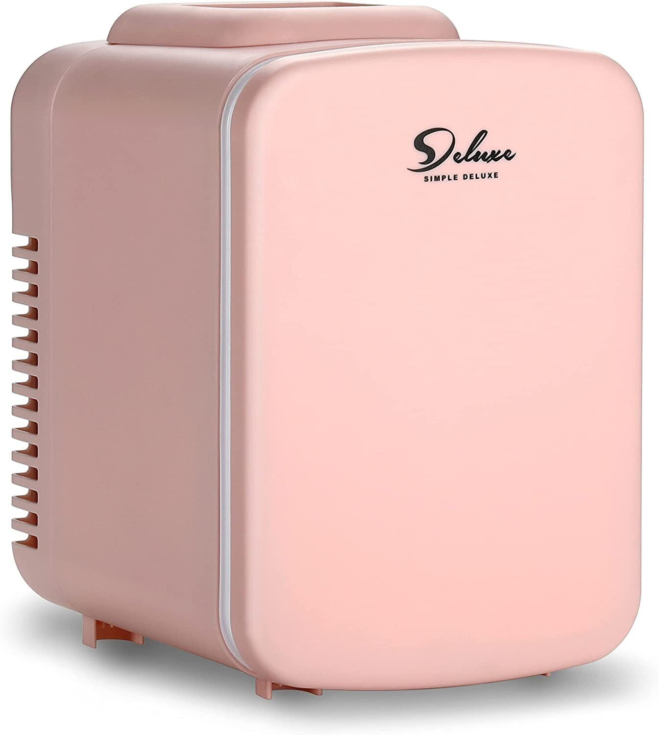 Simple Deluxe Mini Fridge, 4 Liter Portable Cooler and Warmer Personal Refrigerator for Skin