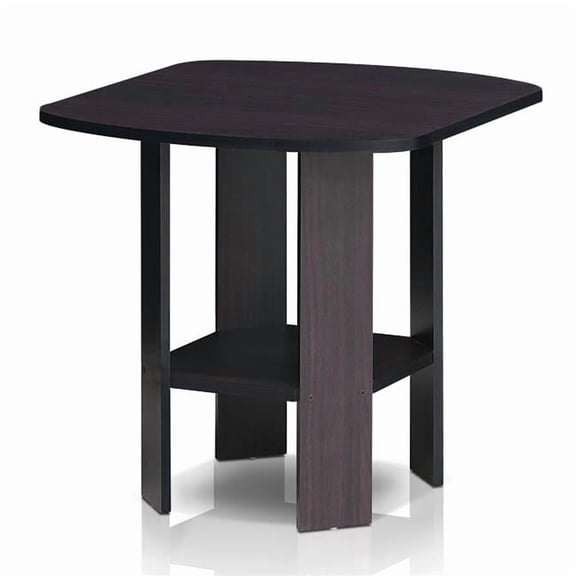 Simple Design End & SideTable, Dark Walnut