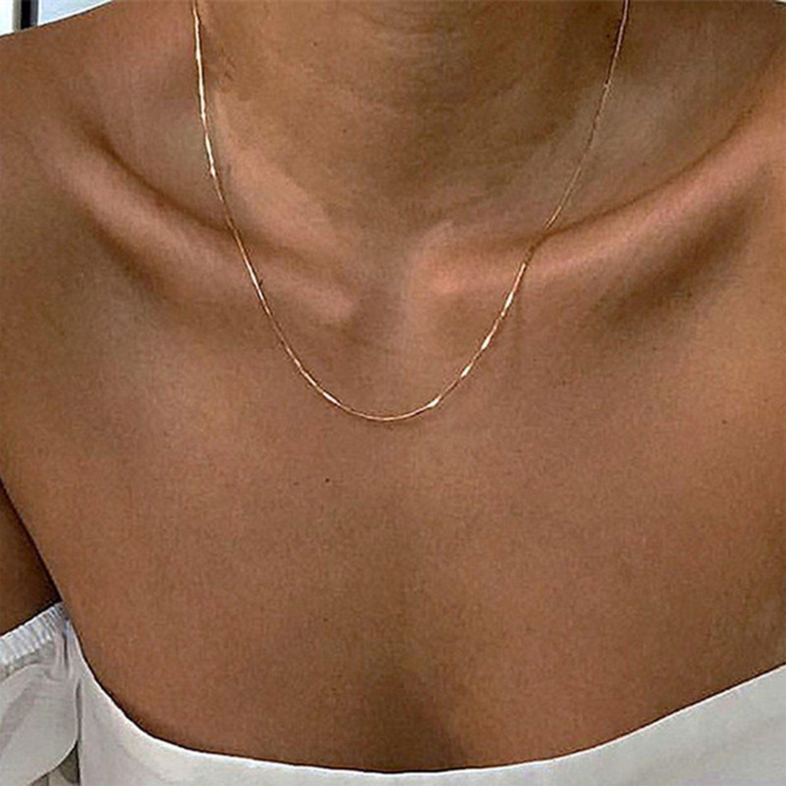 Simple Design Sense Female Collars Clavicle Chain Thin Bone Chain