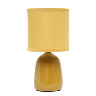 Mainstays Mini Rattan Table Lamp with Shade 12.75H- Natural Color Finish  and Boho Style