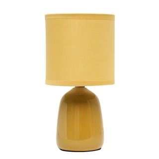 Mainstays Mini Rattan Table Lamp with Shade 12.75H- Natural Color Finish  and Boho Style 