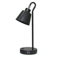 thumbnail image 1 of Simple Designs 12.68" Chic Glow Mini Stacked Ceramic Table Lamp, Monochromatic Fabric Shade, Small Aceent Light, For Bedroom, Office, Living Room, Minimalist Decor, Cream, 1 of 6