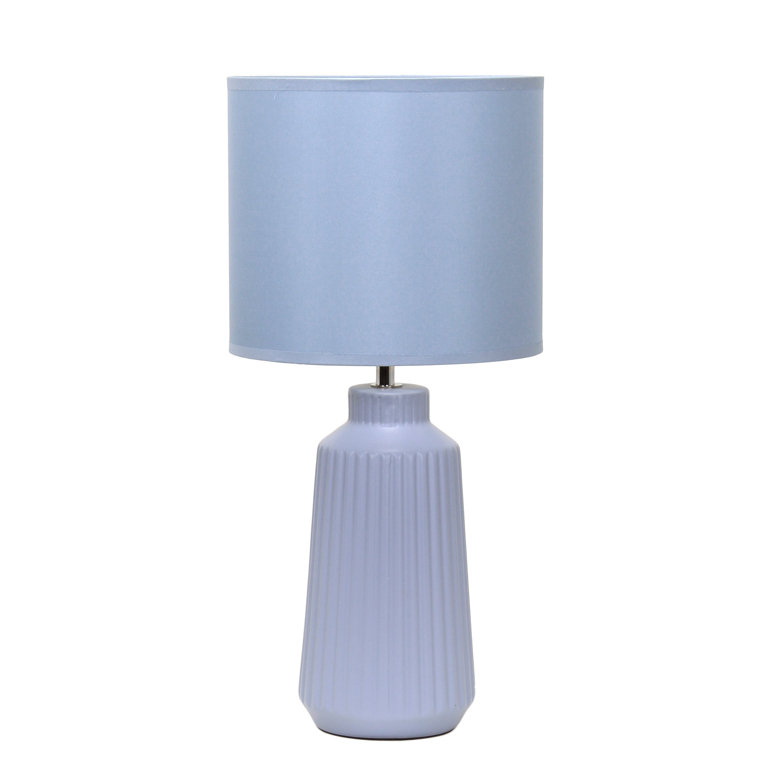Simple Designs 15.2" Sleek Essentials Metal Cone Shade Desk Lamp With Adjustable Shade, For Office, Desk, Nightstand, Dorm, Black