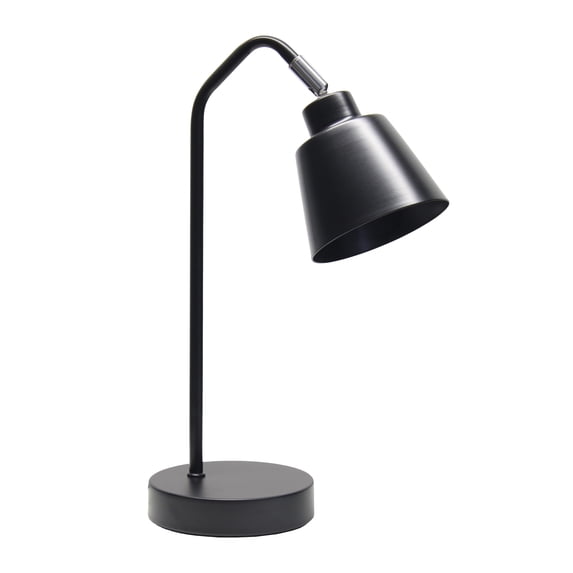Simple Designs 17.13" Metal And Modern Abstract Table Lamp With Drum Fabric Shade, For Bedroom, Office, Living Room, Dorm, Side Table, Green