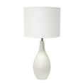 thumbnail image 1 of 18.11" Traditional Oblong Ceramic Table Lamp, Off White, 1 of 2
