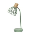 thumbnail image 1 of Simple Designs 18.19" Industrial Farmhouse Fusion Adjustable Cage Wire Office Accent Desk Lamp, Green, 1 of 8