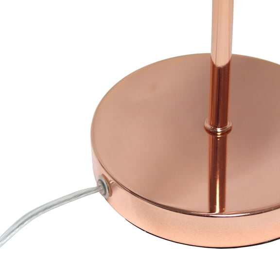Rose Gold Modern Arched Table Lamp by Simple Designs - 22.5" Elegant Light
