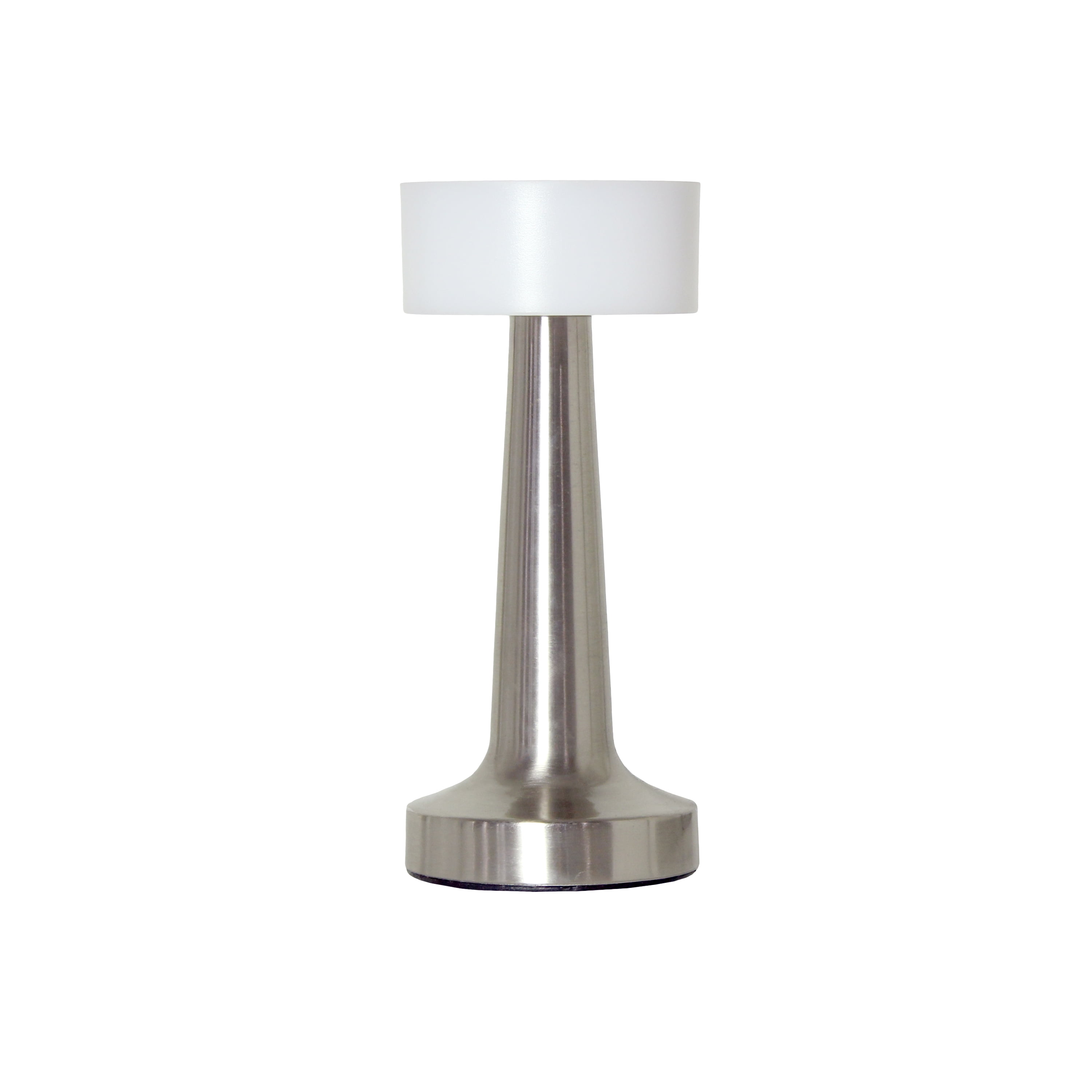 8.5" Silver Cordless Touch Sensor Desk Lamp with Dimming