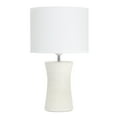 thumbnail image 1 of Simple Designs Ceramic Hourglass Table Lamp Off White, 1 of 10