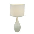 thumbnail image 1 of Simple Designs Oval Bowling Pin Base Ceramic Table Lamp, 1 of 6