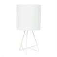 Simple Designs Down to the Wire Table Lamp with Fabric Shade