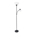 thumbnail image 1 of Simple Designs Floor Lamp with Reading Light, Black, 1 of 4