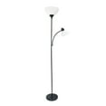 thumbnail image 1 of Simple Designs Floor Lamp with Reading Light, Black, 1 of 7