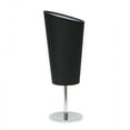 thumbnail image 1 of Simple Designs Mini Chrome Table Lamp with Angled Fabric Shade, 1 of 7