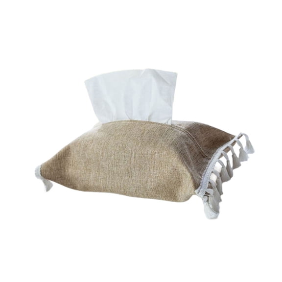 Simple Designs Sturdy Fabric Tissue Box Portable for Modern Interiors Use