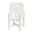 thumbnail image 1 of Simple Designs White Wood Mounted Table Lamp with Glass Cylinder Shade, 1 of 6