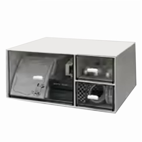 Simple Desktop Organizer Small Transparent Plastic Desk Supplies Storage Ra Workstation Arrangement B