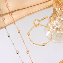 Simple Digital Titanium Steel Bracelet For Women