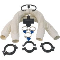 Simple Drain Double Sink Drain Kit Brass Rubber 1-1/2" - Complete