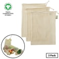 thumbnail image 1 of Simple Ecology Organic Cotton Mesh Reusable Grocery Shopping Produce Bags - Medium 3 Pack, 1 of 8