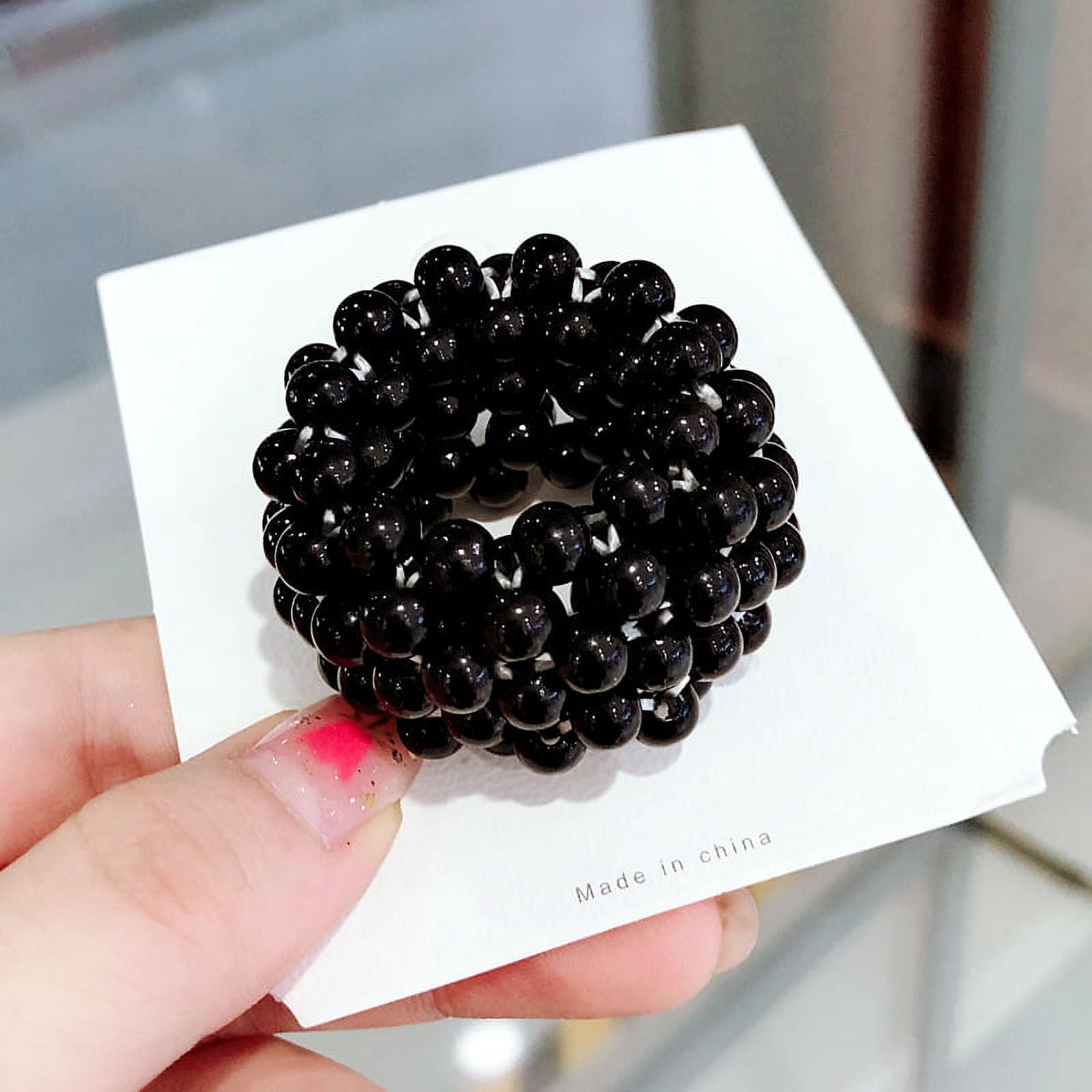Simple Elastic Pearl Hair Rope for Women Girl Fashion Ponytail Holder Hairband Hairring Hair Accessories Headwear Gifts HairBand