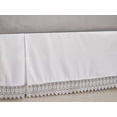thumbnail image 1 of Simple Elegance by Ben&Jonah 1500 Series Queen Size Eyelet Lace Solid Platform Bed Skirt with 14" Drop - White, 1 of 1