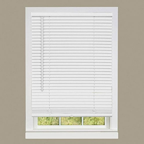 Simple Elegance by Ben&Jonah Cordless Amancer Collection 1" Light Filtering Mini Blind 36"L x 64"W - White