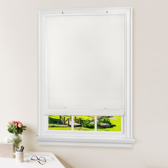 Simple Elegance by Ben&Jonah Cordless Eclipse Collection Vinyl Roll-Up Blind 60"L x 72"W - White