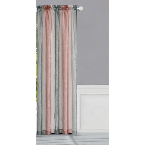 Simple Elegance by Ben&Jonah Ombre Window Curtain Panel 50"W x 63"L - Blush