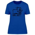 thumbnail image 1 of Simple Elephant With Tusks T-Shirt Women -Image by Shutterstock, Female Large, 1 of 2