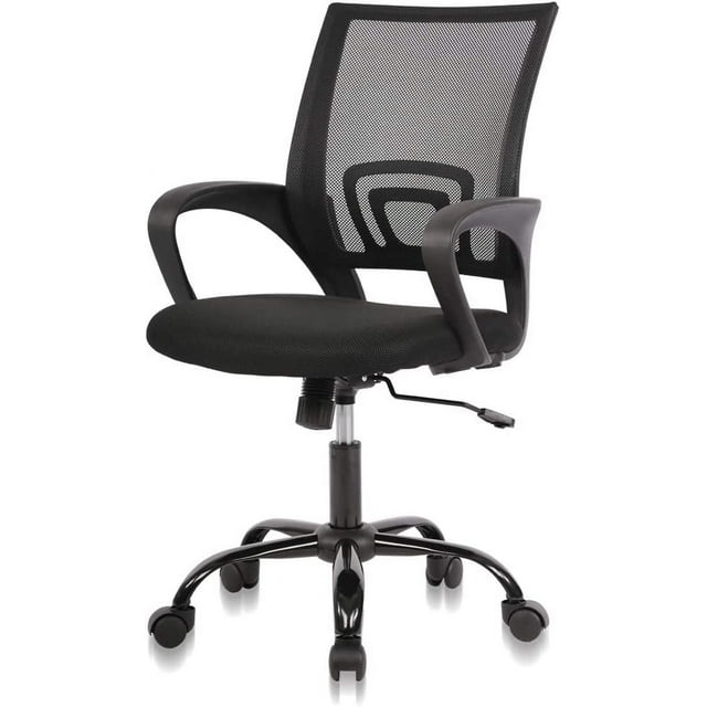 Simple Ergonomic Desk Office Chair Mesh Computer Chair Lumbar Support