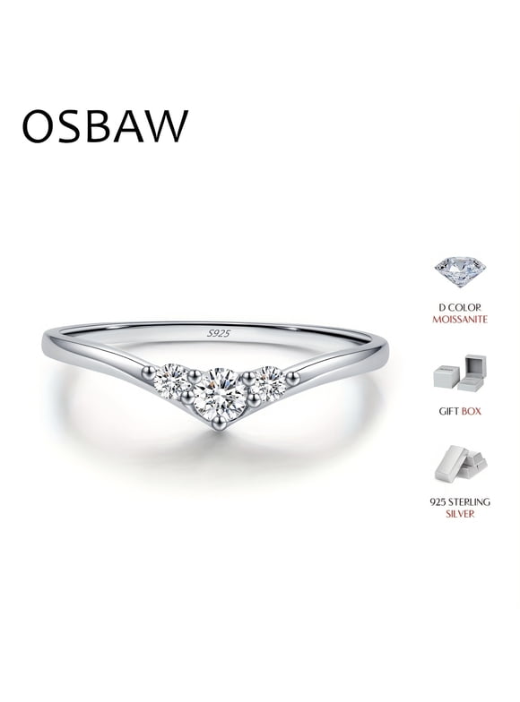 Simple Eternity Moissanite Ring 925 Sterling Silver Sparkling Simple Thin Wedding Band Rings for Women Fine Jewelry Gift